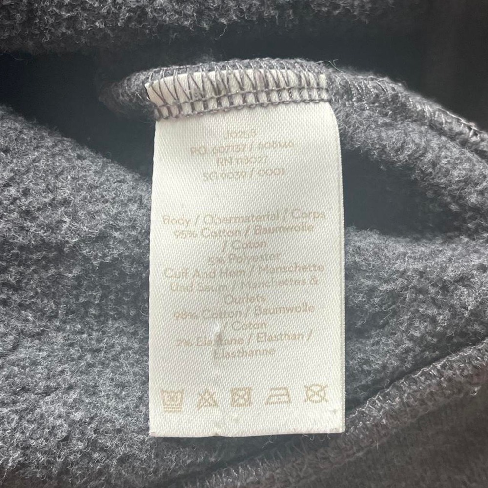 Boden Women Gray Black Star Print Cropped Short Sleeve Sweatshirt XL J0258 - Picture 5 of 7